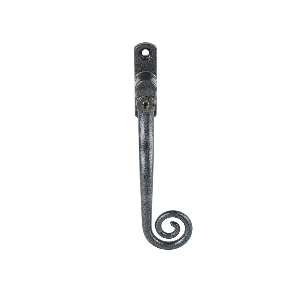 Cornish Heritage Monkey Tail Espag Window Handle - Mottled Grey (Right-Hand)